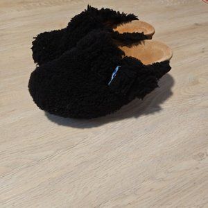 Birkenstock Papillio Fanny Teddy Mule Sandal Women's 36/ 6-6.5 Black Shearling